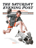 "Runaway Pants" Saturday Evening Post Cover  August 9 1919