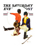 "Thrown from a Horse" Saturday Evening Post Cover  March 17 1934