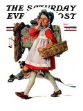 "No Peeking" Saturday Evening Post Cover  June 15 1929