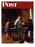 "Piano Tuner" Saturday Evening Post Cover  January 11 1947