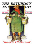 "Merrie Christmas" Saturday Evening Post Cover  December 10 1932