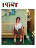 "Shiner" or "Outside the Principal's Office" Saturday Evening Post Cover  May 23 1953