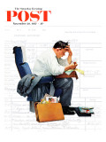 "Balancing the Expense Account" Saturday Evening Post Cover  November 30 1957
