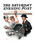 "Baby Carriage" Saturday Evening Post Cover  May 20 1916