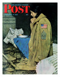 "Refugee Thanksgiving" Saturday Evening Post Cover  November 27 1943