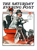 "Speeding Along" Saturday Evening Post Cover  July 19 1924