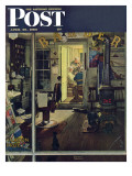 "Shuffleton's Barbershop" Saturday Evening Post Cover  April 29 1950