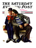 "Plot Thickens" Saturday Evening Post Cover  March 12 1927