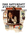"Ticket Agent" Saturday Evening Post Cover  April 24 1937