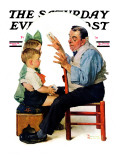 "Magician" or "Card Tricks" Saturday Evening Post Cover  March 22 1930