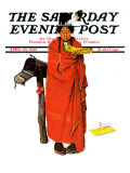 "See America First" Saturday Evening Post Cover  April 23 1938