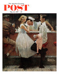 "After the Prom" Saturday Evening Post Cover  May 25 1957