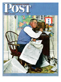 "Armchair General" Saturday Evening Post Cover  April 29 1944