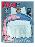 "New Year's Eve" Saturday Evening Post Cover  January 1 1944