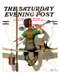 "Signpainter" Saturday Evening Post Cover  February 9 1935