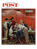"Jury" or "Holdout" Saturday Evening Post Cover  February 14 1959