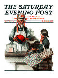 "Thoughtful Shopper" Saturday Evening Post Cover  May 3 1924