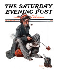 "Hobo" Saturday Evening Post Cover  October 18 1924