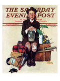 "Home from Camp" Saturday Evening Post Cover  August 24 1940