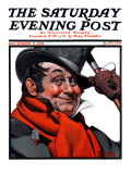 "Merrie Christmas" Saturday Evening Post Cover  December 3 1921