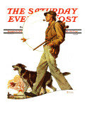 "Autumn Stroll" Saturday Evening Post Cover  November 16 1935
