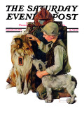 "Making Friends" or "Raleigh Rockwell" Saturday Evening Post Cover  September 28 1929