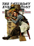 "Law Student" Saturday Evening Post Cover  February 19 1927