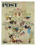 "Family Tree" Saturday Evening Post Cover  October 24 1959