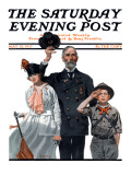 "Salute to Colors" Saturday Evening Post Cover  May 12 1917