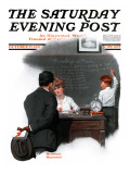 "Knowledge is Power" Saturday Evening Post Cover  October 27 1917