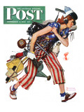 "Rosie to the Rescue" Saturday Evening Post Cover  September 4 1943