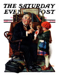"Doctor and the Doll" Saturday Evening Post Cover  March 9 1929