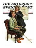 "Phrenologist" Saturday Evening Post Cover  March 27 1926