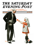 "Giving to Red Cross" Saturday Evening Post Cover  September 21 1918