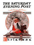 "Santa's Expenses" Saturday Evening Post Cover  December 4 1920
