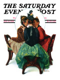 "Three Gossips" Saturday Evening Post Cover  January 12 1929