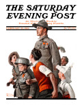 "When Johnny Comes Marching Home" Saturday Evening Post Cover  February 22 1919