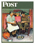 "Home for Thanksgiving" Saturday Evening Post Cover  November 24 1945