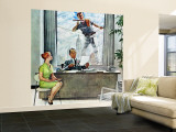 "Window Washer" Saturday Evening Post Cover  September 17 1960