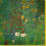 Farm Garden with Sunflowers  c1912