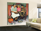 "Home for Thanksgiving" Saturday Evening Post Cover  November 24 1945
