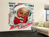 "Santa's in the News" Saturday Evening Post Cover  December 26 1942