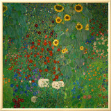 Farm Garden with Sunflowers  c1912