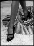 Artful Shot of Model Showing Off a Pair of High Heel Shoes