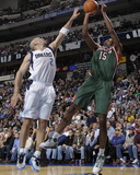 Milwaukee Bucks v Dallas Mavericks: John Salmons and Jason Kidd