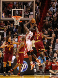 Cleveland Cavaliers  v Miami Heat: Joel Anthony and Daniel Gibson