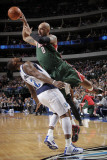 Milwaukee Bucks v Dallas Mavericks: Drew Gooden and DeShawn Stevenson