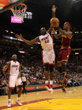 Cleveland Cavaliers  v Miami Heat: Joel Anthony and Daniel Gibson