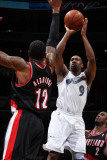 Portland Trail Blazers v Washington Wizards: Gilbert Arenas and LaMarcus Aldridge