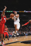Portland Trail Blazers v San Antonio Spurs: Tony Parker and Marcus Camby